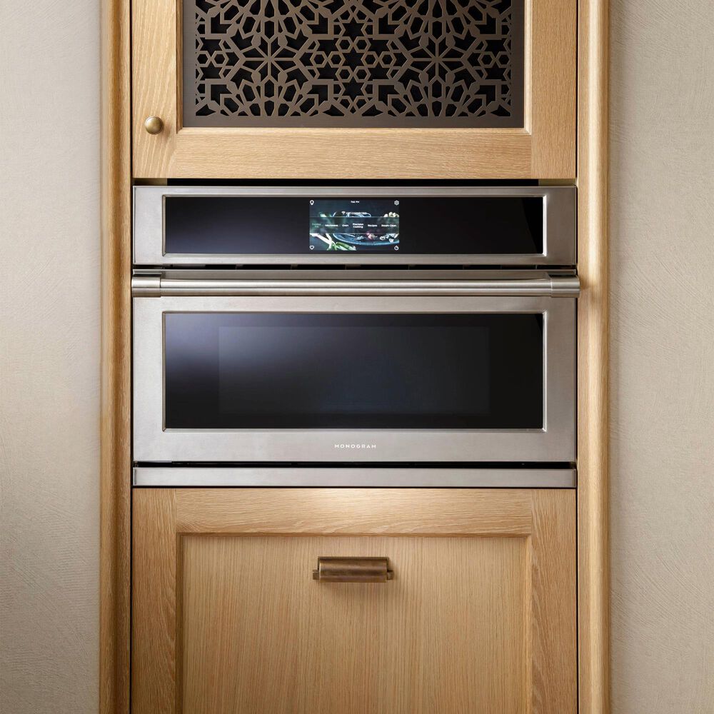 Monogram Statement 27&quot; Single Electric Wall Oven with 120V Advantium Technology in Stainless Steel, , large