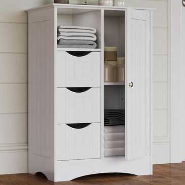 RiverRidge Home Ashland 1-Door Floor Cabinet in White, , large