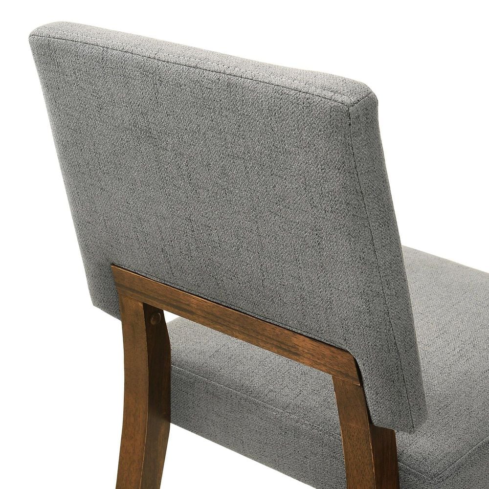 Armen Living Channell Dining Side Chair in Walnut, , large