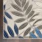 Nourison Aloha Floral 2"8" x 4" Grey and Blue Indoor/Outdoor Area Rug, , large