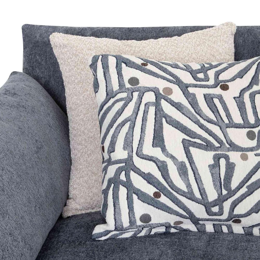 Moore Furniture Julian 4-Piece Stationary Reversible Sectional in Linwood Delft, , large