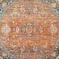Surya Carlisle 5"3" Round Brick Red, Dark Brown, Olive, Off-White and Medium Gray Area Rug, , large