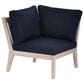 Linon Home Decor Teagon Patio Corner Chair in Navy, , large