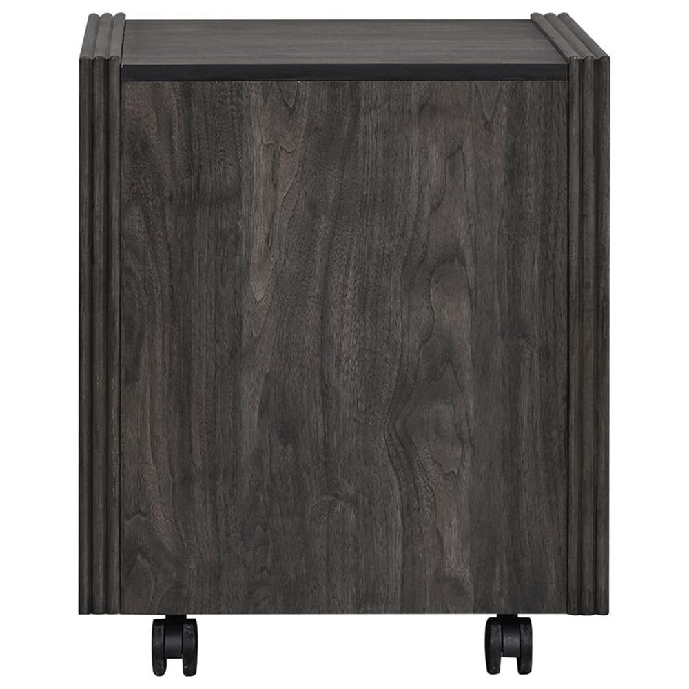 Belle Furnishings Modern Edge 3-Piece Writing Desk with Bookcase and Castered File Cabinet Set in Caffe, , large