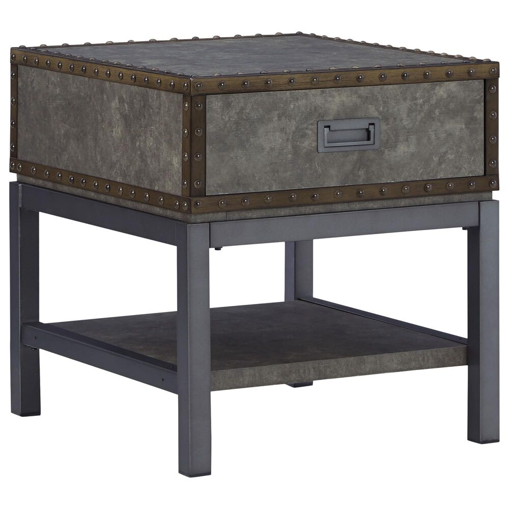 Ashley Derrylin End Table in Bronze and Brown, , large