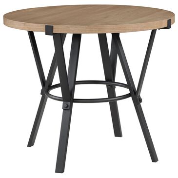 Steve Silver Co. Magnolia 42" Round Counter Height Table in Black and Sand - Table Only, , large