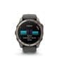 Garmin Fenix 8 Pro Sapphire AMOLED Smartwatch 51mm Titanium Case with Graphite Black Silicone Band, , large