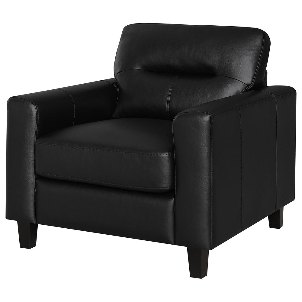 Coaster Scotland Accent Arm Chair in Black, , large