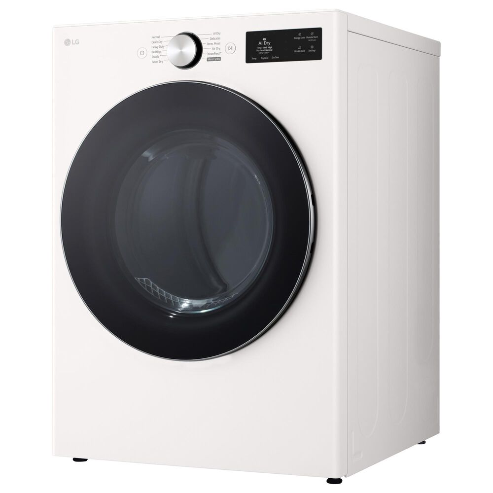 LG 7.4 Cu. Ft. Smart Front Load Electric Dryer with AI Sensor Dry in Alphine White, , large