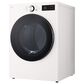 LG 7.4 Cu. Ft. Smart Front Load Electric Dryer with AI Sensor Dry in Alphine White, , large