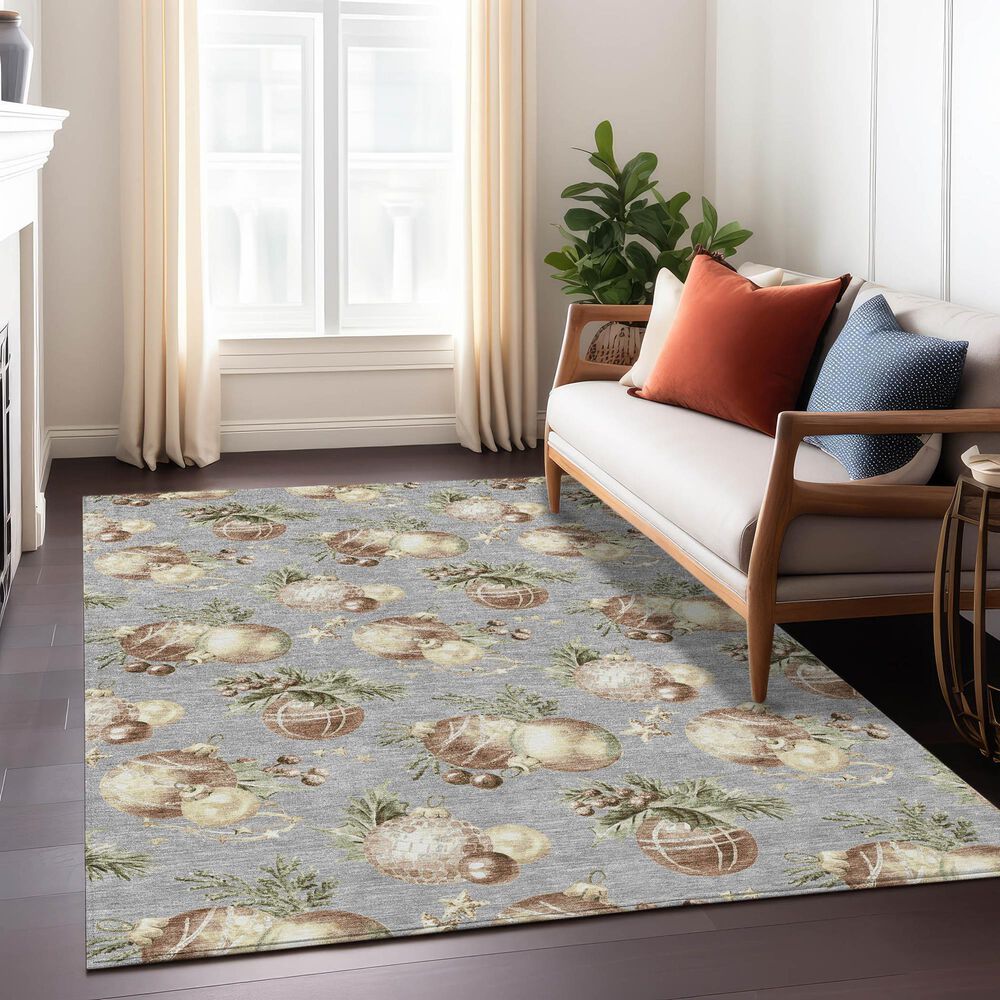 Dalyn Rug Company Wonderland WN36 Gray 5&#39; x 7&#39;6&quot; Area Rug, , large