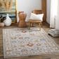 Surya Reina REN-2306 Light Gray, Cream, Denim, Rust, Mustard and Olive 9" x 12"2" Area Rug, , large