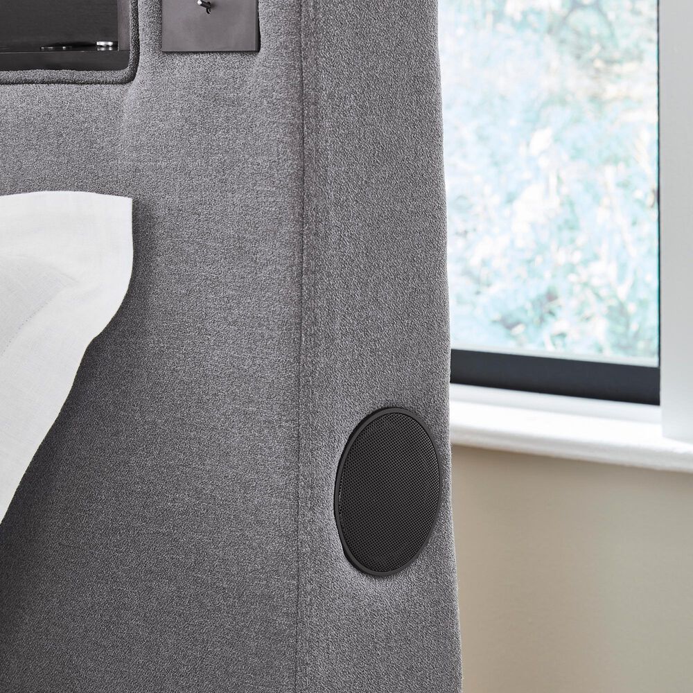 Ashley Verishaw Twin Platform Upholstered Bed in Gray, , large