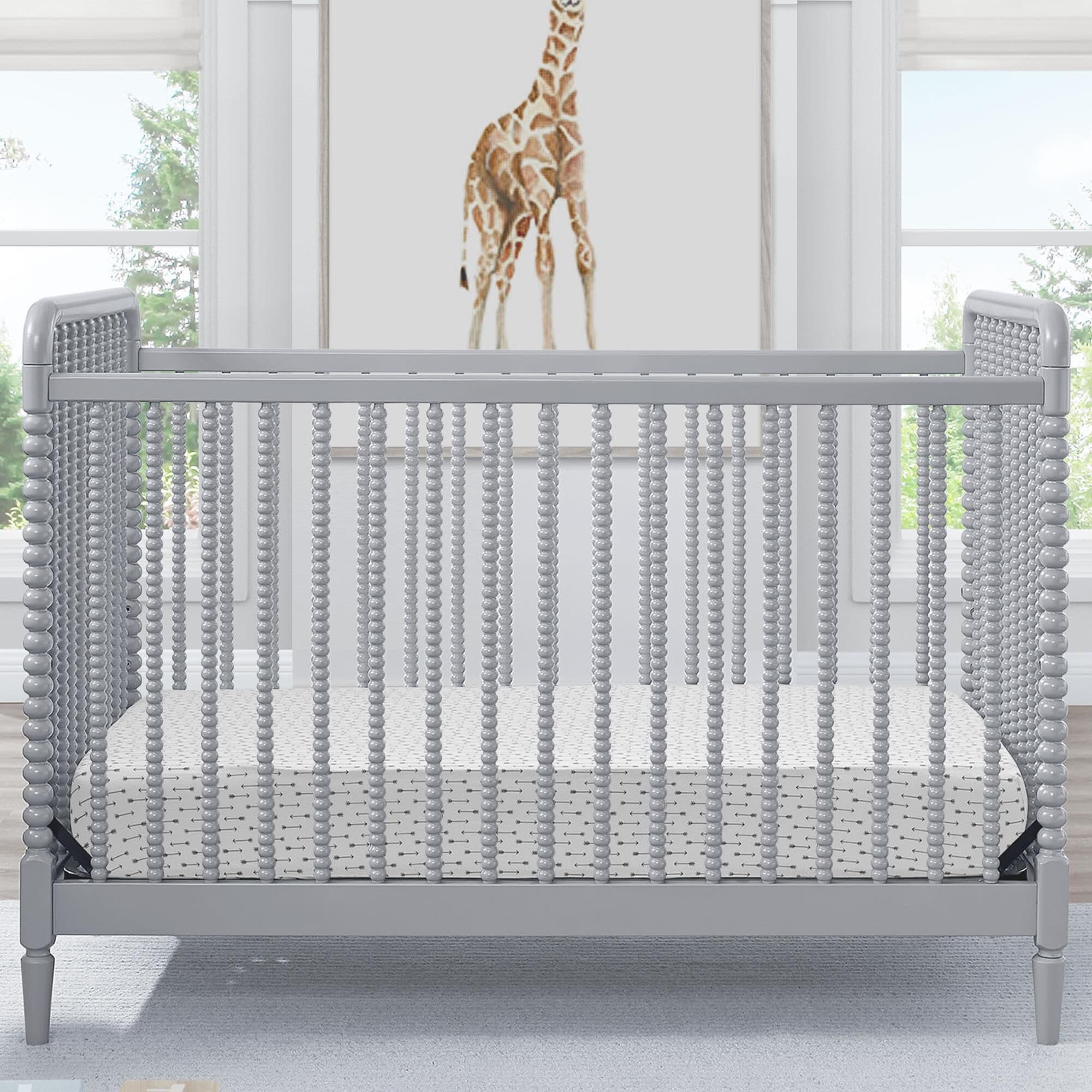 Delta Saint 4 In 1 Convertible Crib in Grey NFM