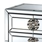 Baxton Studio Laken 3 Drawer Nightstand in Mirrored, , large