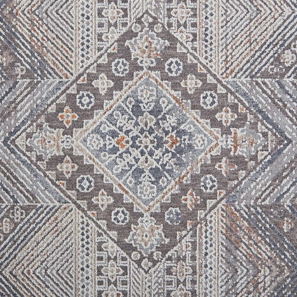 Feizy Francisco 5&#39; x 8&#39; Ivory and Charcoal Area Rug, , large