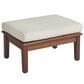 Jensen Outdoor Opal Outdoor Ottoman with Cushion in Chocolate Brown, , large