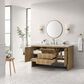 James Martin Vanities Hudson 60" Single Bathroom Vanity in Light Natural Oak with 3 cm Victorian Silver Quartz Top, Rectangular Sink and FreePower Wireless Charger, , large