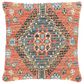 Surya Coventry 18" Square Throw Pillow in Red, Mustard, Dark Blue, Light Blue, Ink Blue and Deep Teal, , large