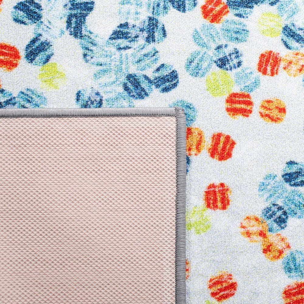 Safavieh Kids Playhouse Abstract 5'5" x 7'7" Ivory and Blue Rug, , large