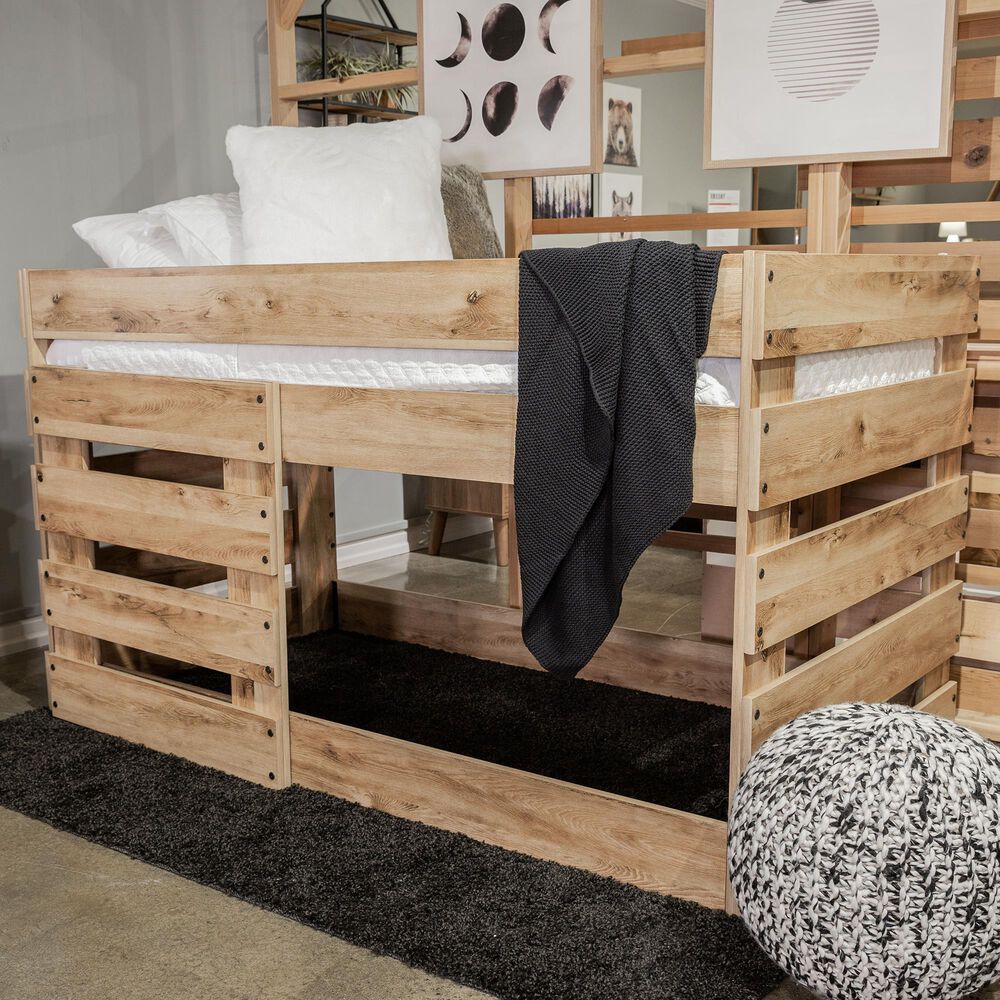 Signature Design by Ashley Larstin Twin Over Twin Loft Bed in Brown, , large
