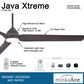 Minka-Aire Java Xtreme 84" Indoor/Outdoor LED Smart Ceiling Fan in Kocoa, , large