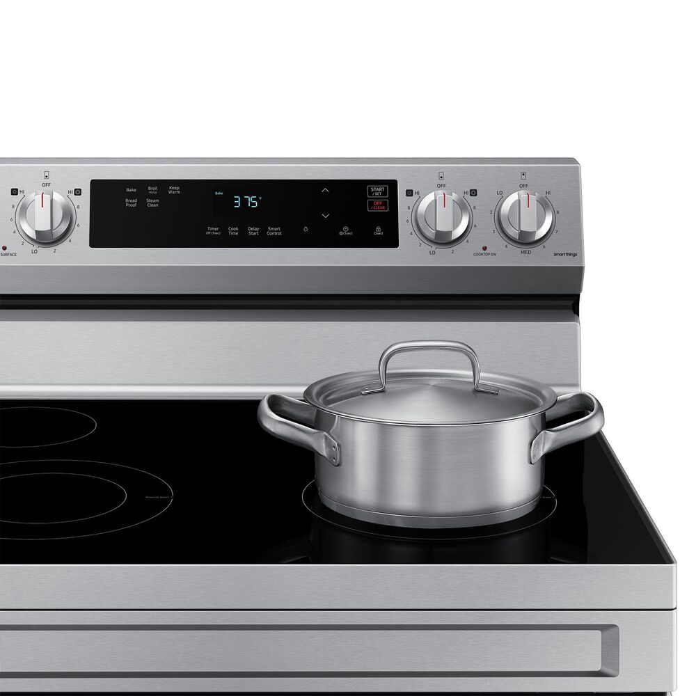 Samsung 6.3 Cu. Ft. Freestanding Electric Range with 4 Burners in Stainless Steel, , large