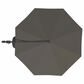Garden Party Starlux AKZ Plus 11" Octagon Cantilever Umbrella with Black Base in Latitude Gray, , large