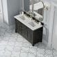 James Martin Vanities Brookfield 60" Double Bathroom Vanity in Black Onyx with 3 cm Lime Delight Quartz Top and Rectangular Sinks, , large
