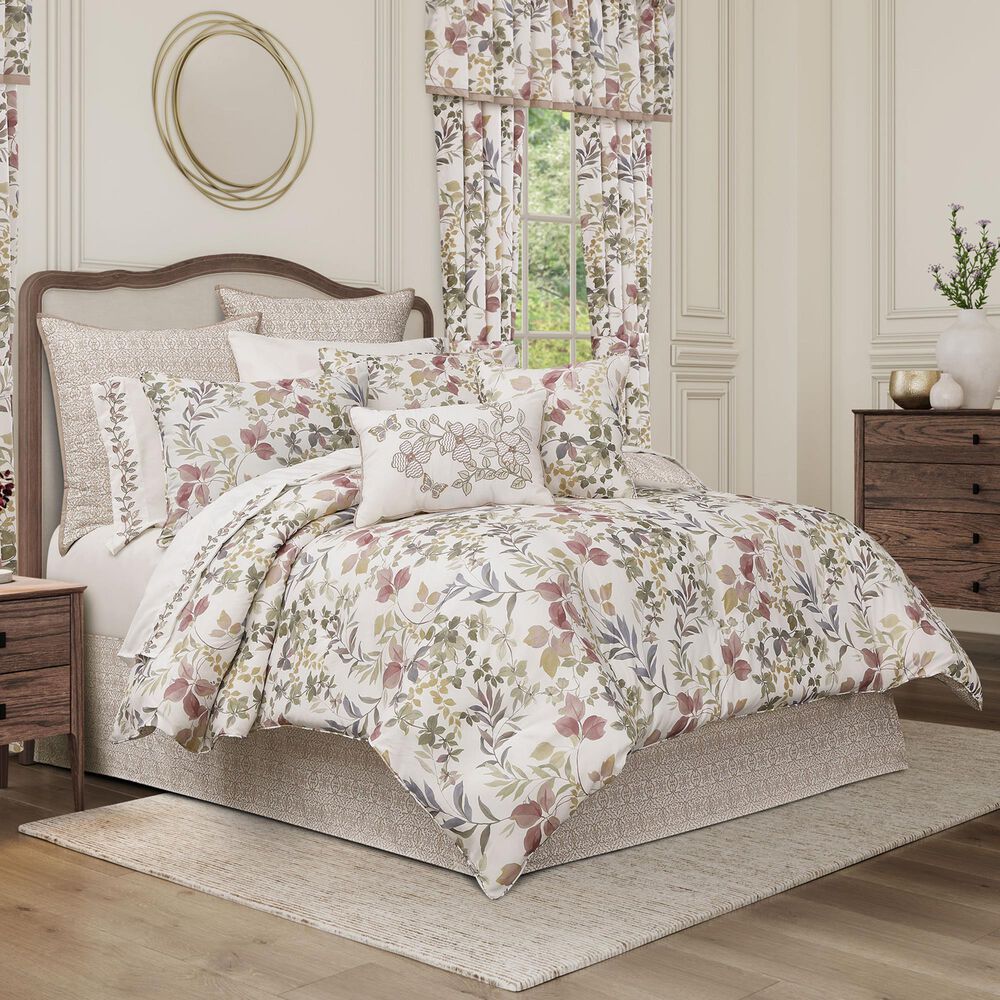 J. Queen New York Rosewood 26&quot; Square Euro Pillow Sham in Rose, , large