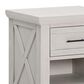 DaVinci Emory Farmhouse 1-Drawer Nightstand in White Driftwood, , large