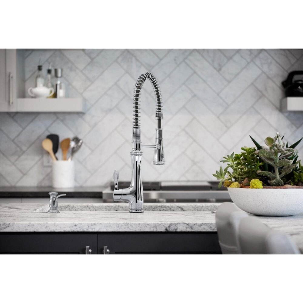 Kohler Ballera Semi-Professional Kitchen Sink Faucet in Polished Chrome, , large