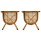 Hearth and Haven Netro Outdoor Dining Chair in Light Brown and Teak (Set of 2), , large