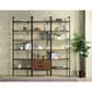 Coaster Owens 5-Shelf Storage Wall Bookcase in Walnut and Black, , large