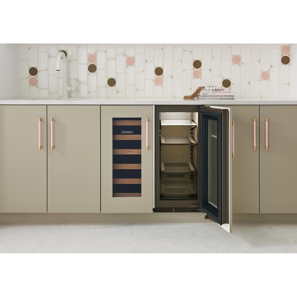 Sub Zero 3.1 Cu. Ft. Designer Undercounter Beverage Center with Right Hinge and Glass Door in Panel Ready, , large