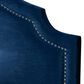 Baxton Studio Cora Queen Upholstered Panel Headboard in Royal Blue, , large
