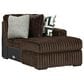 Ashley Midnight-Madness 5-Piece Right Facing Sectional with Chaise in Chocolate, , large