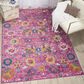 Nourison Passion PSN01 8" x 10" Fuchsia Area Rug, , large
