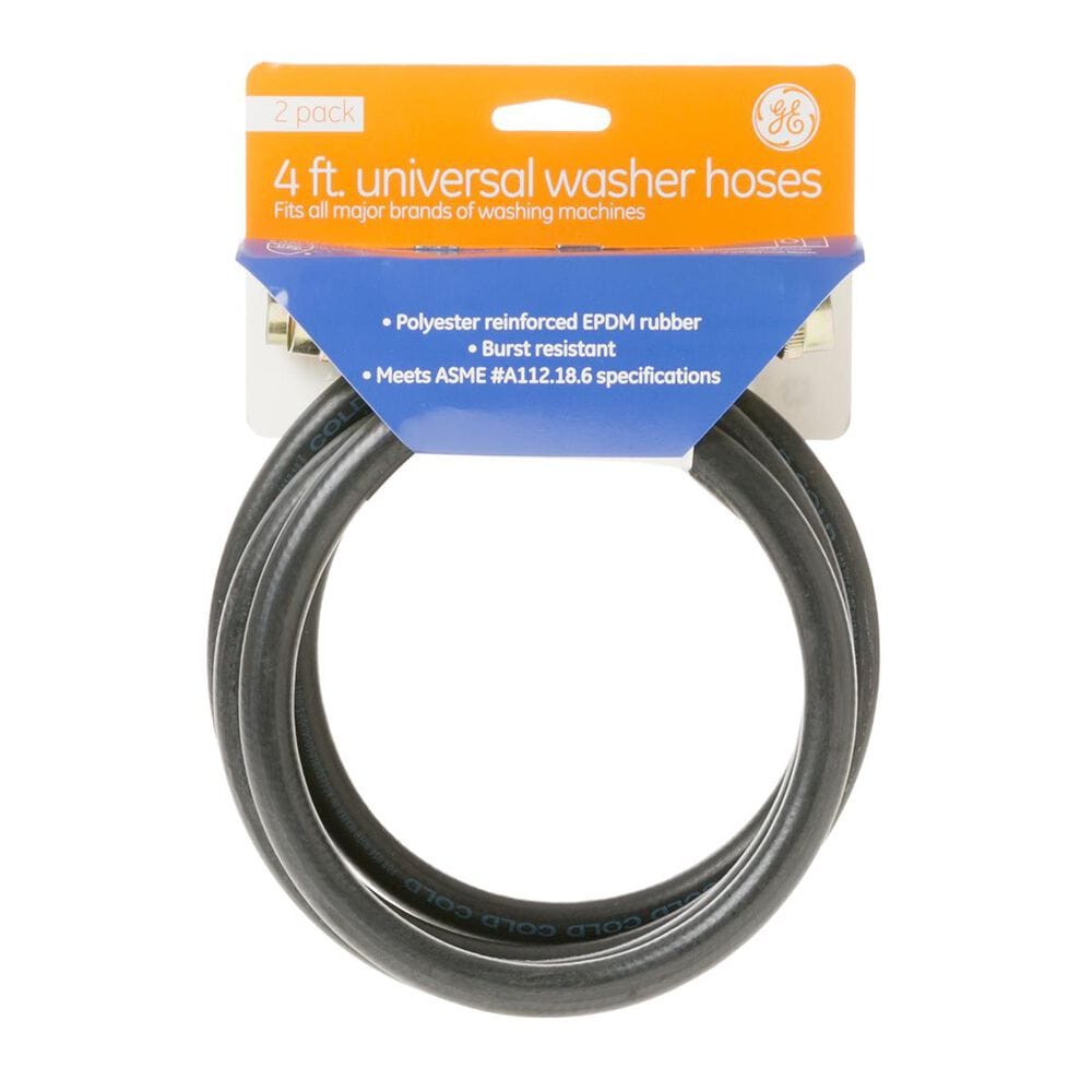 GE Appliances Universal 2 Pack Rubber Washer Hoses, , large