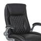 Valor Living Executive Chair with Black Upholstery in Titanium, , large