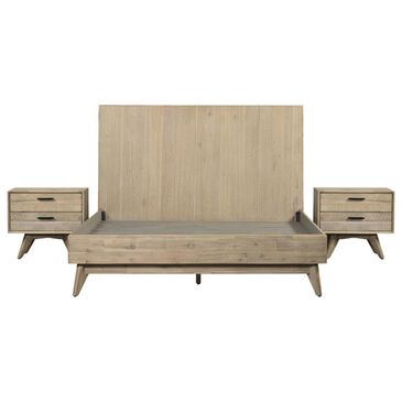 Blue River Baly 3-Piece King Platform Bed Set in Gray Sandblast Summer, , large