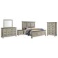 Mayberry Hill Farmington 5-Piece Queen Panel Bedroom Set in Medium Brown and Washed Stone, , large