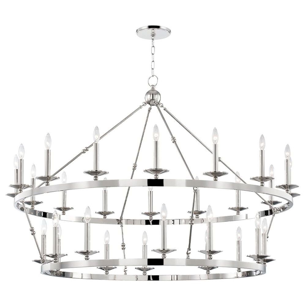 Hudson Valley Lighting Allendale 28-Light Chandelier in Polished Nickel, , large