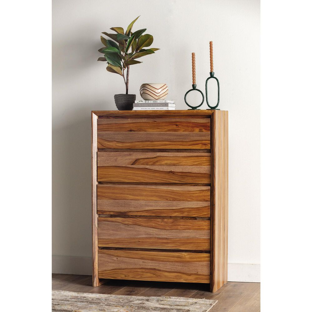 Millenium Dressonni 5-Drawer Chest in Brown, , large