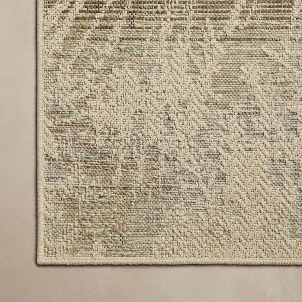 Loloi Saylor Ivory and Stone 7'6" x 10' Indoor/Outdoor Area Rug, , large
