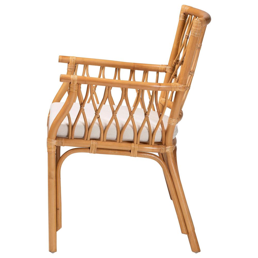 Baxton Studio Maisa Arm Chair in Neutral, , large