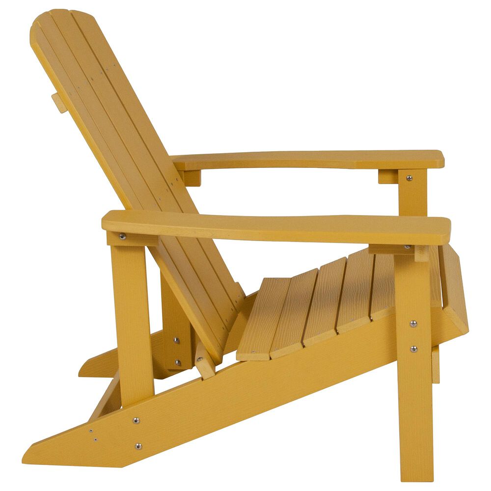 Flash Furniture Charlestown Adirondack Chair in Yellow, , large
