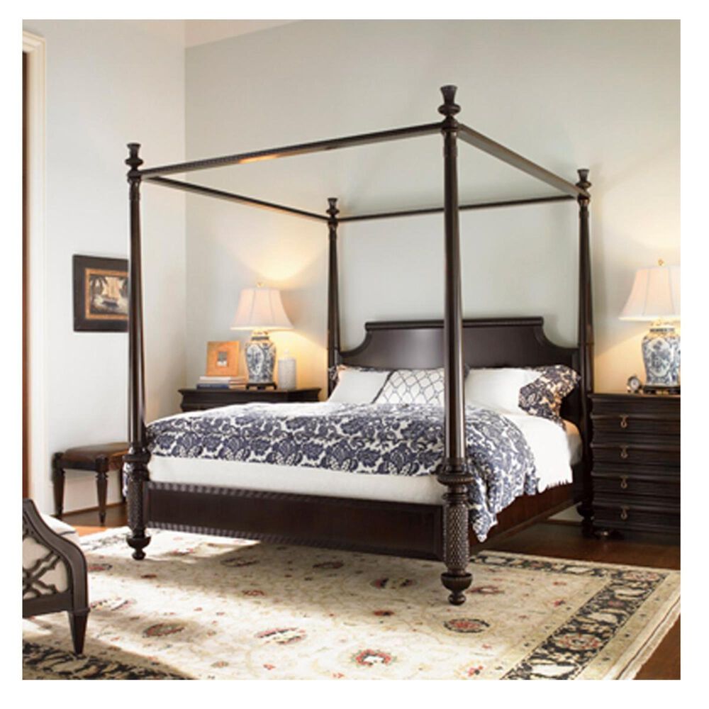 Tommy Bahama Home Royal Kahala King Canopy Bed, , large