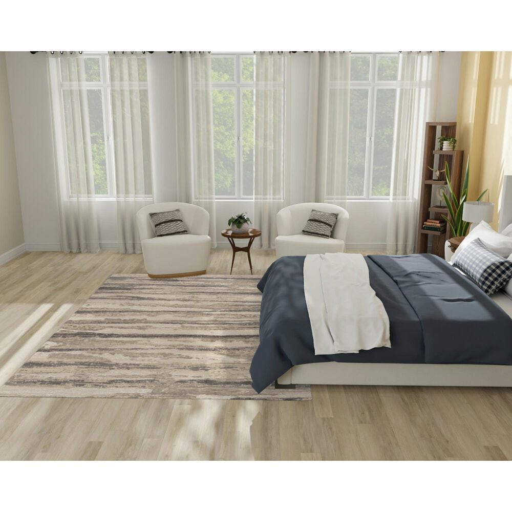 Nourison Sustainable Trends SUT03 6&#39; x 9&#39; Ivory and Multicolor Area Rug, , large