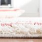 Safavieh Venus Shag VNS603V 5"3" x 7"6" Ivory and Pink Area Rug, , large